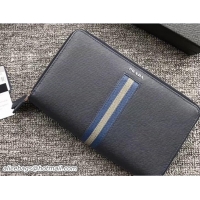 Luxury Cheap Prada Saffiano Leather Document Holder 2ML303 Intarsia Baltic Blue 2018