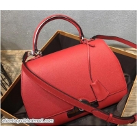 Famous Moynat Petite Réjane Bag in Epsom Leather N12011 Red 2018