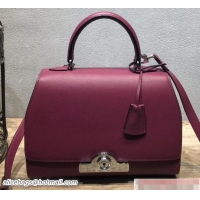 Fashion Moynat Petite Réjane Bag in Epsom Leather N12011 Antiqued Rose 2018