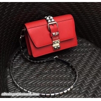 Discount Prada Elektra Calf Leather Shoulder Small Bag 1BD121 Red 2018