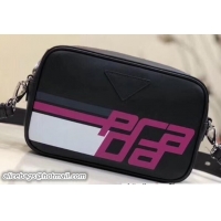 Classic Hot Prada Mirage Leather Shoulder Camera Bag 1BH093 Logo Black 2018