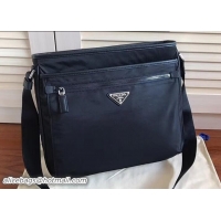 Sumptuous Prada Nylon Shoulder Bag 2VH953 Black 2018
