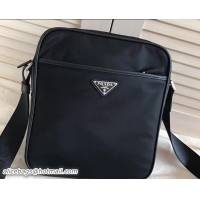 Stylish Prada Nylon Shoulder Bag 2VH002 Black 2018