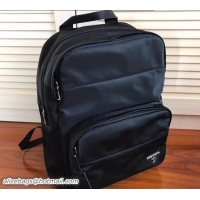 Classic Prada Fabric Backpack Bag BZ0026 Black 2018