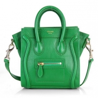 Celine Luggage Mini 165213MBA in Original Leather Green