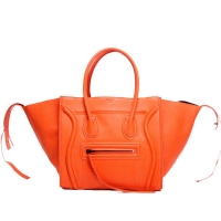 Celine Luggage Phantom Square Bags Smooth Leather 108905 Orange