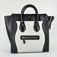 Celine Juboo Woman Handbag Blacl with White