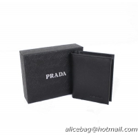 Prada Saffiano Calf Leather Wallet 2M0513 Black