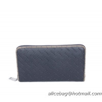 Prada Calf Leather Zippy Wallet 60201 Blue