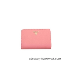 Prada Saffiano Leather Wallet 1M1225 Pink