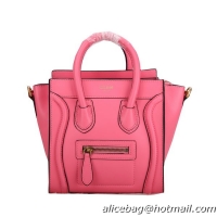 Celine Luggage Nano Bag Smooth Leather C106 Pink