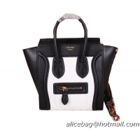 Celine Luggage Nano Bag Ferrari Leather CL3308S Black&White