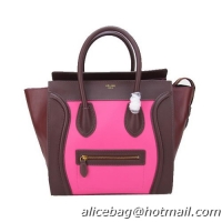 Celine Luggage Mini Bag Original Leather CL88022 Rosy&Wine