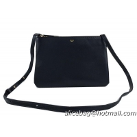 Celine Trio Original Leather Shoulder Bag C98318 Black