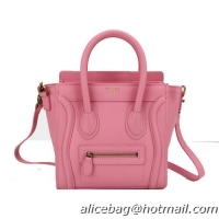 Celine Luggage Nano Bag Original Leather CL88029 Pink