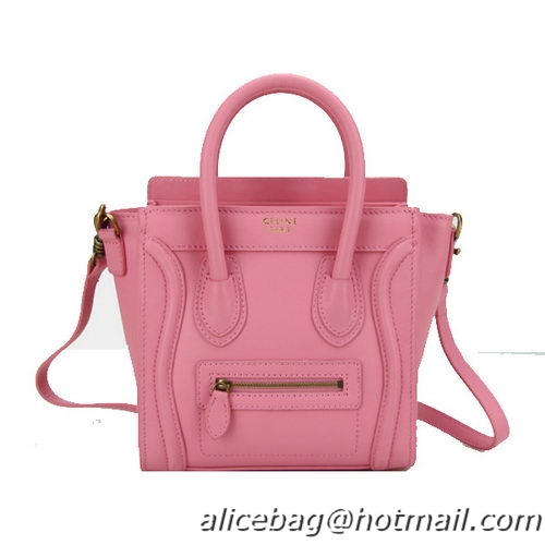 Celine Luggage Nano Bag Original Leather CL88029 Pink