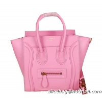 Celine Luggage Nano Bag Ferrari Leather CL3308S Pink