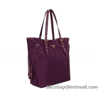 Prada Shoulder Bags Fabric BL1564 Purple