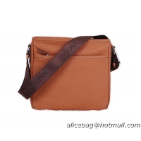Prada Original Grainy Leather Messenger Bag VS0588 Wheat