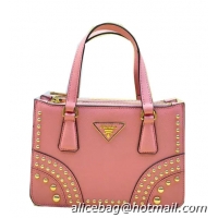 Prada Saffiano Leather Tote Bag B1142B Pink