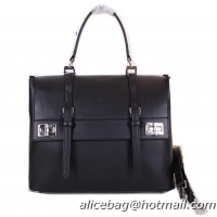 Prada Original Leather Tote Bag BN2786 Black