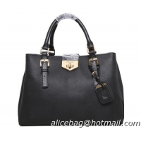 Prada Original Leather Tote Bag BN82019 Black