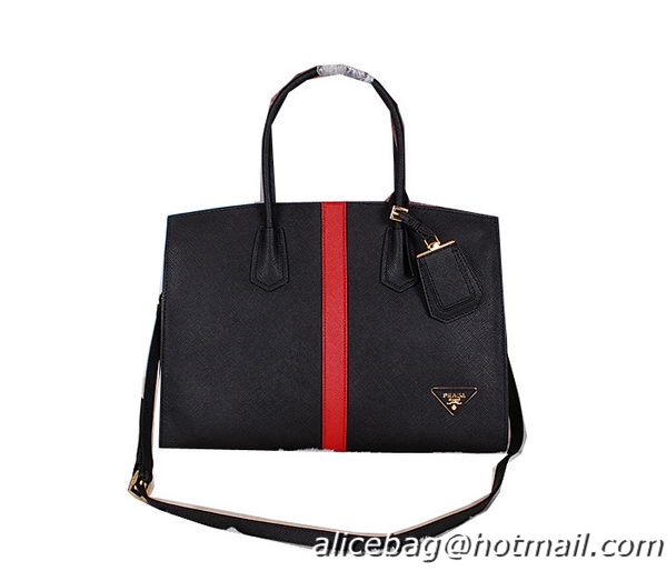 Prada Saffiano Cuir Leather Tote Bag BN2788 Black