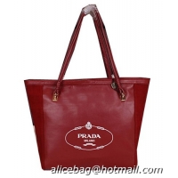 Prada Smooth Leather Shoulder Bag PR68671 Burgundy