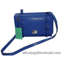 Prada Lux Nappa Leather Flap Bags BT0993 Blue