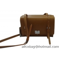 Prada Lux Nappa Leather Flap Bags BT0993 Camel