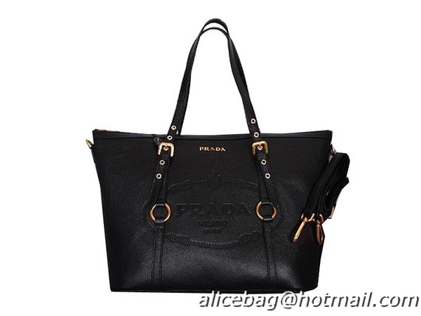 Prada Shoulder Bags Calf Leather BL8503 Black