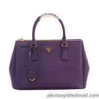 Prada Saffiano Leather 30cm Tote Bag BN18201 Purple