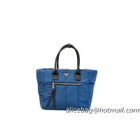 Prada Bomber Fabric Tote Bag BN2676 Dark Blue