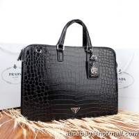 Prada Croco Calf Lea...