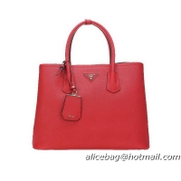 Prada Saffiano Leather Tote Bags BN2756 Red