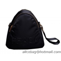 Prada Fabric Shoulder Bag BN2133 Black