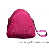 Prada Fabric Shoulder Bag BN2133 Rosy