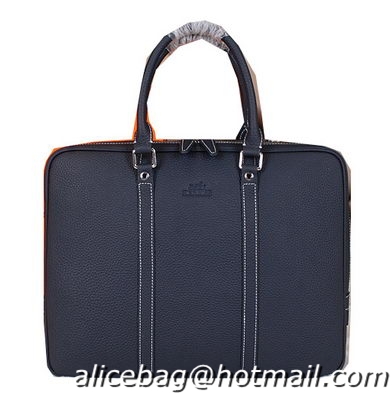 Hermes Briefcase Original Calf Leather HM086 Royal