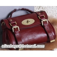 Mulberry Small Alexa Bayswater Bags Calfskin Leather 7539S Burgundy