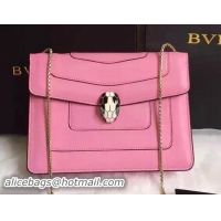 BVLGARI Shoulder Bag Calfskin Leather BG22359 Pink