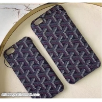 Most Popular Goyard iPhone Cover Case GD890 Black/Purple