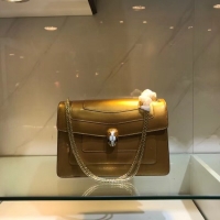 Discount BVLGARI metallic-leather shoulder bag 15004 gold
