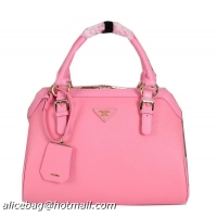 Prada Grainy Leather Tote Bag BN0913 Pink