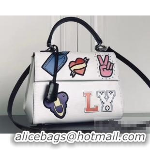 Lowest Price Louis Vuitton Patches Stickers Epi Cluny BB Bag M52484 White 2019