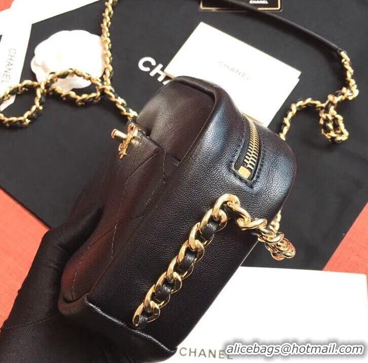Fashionable Chanel Casual Trip Small Camera Case Bag AS0137 Black 2019