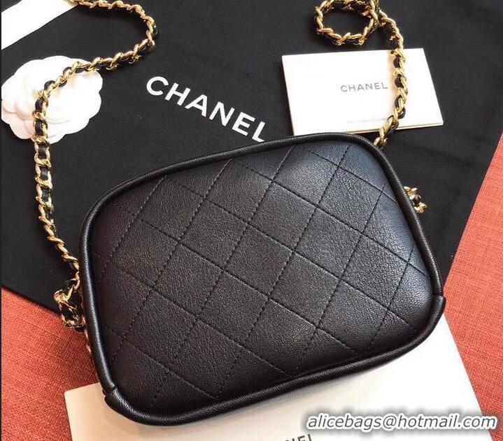 Fashionable Chanel Casual Trip Small Camera Case Bag AS0137 Black 2019