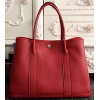 Fashion Hermes Garden Party 36cm 30cm Tote Bag Original Leather A129L Red