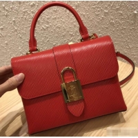 Crafted Louis Vuitton Epi Leather Locky BB Bag M53239 Coquelicot 2019