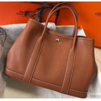 Trendy Design Hermes Calfskin Garden Party 30/36 Bag H12601 Brown