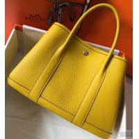 Discount Fashion Hermes Calfskin Garden Party 30/36 Bag H12601 Yellow